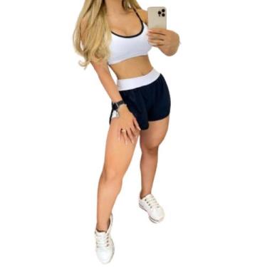 Imagem de Conjunto Academia Top com Bojo + Short Duplo Suplex Dry Fit - LMP Conf