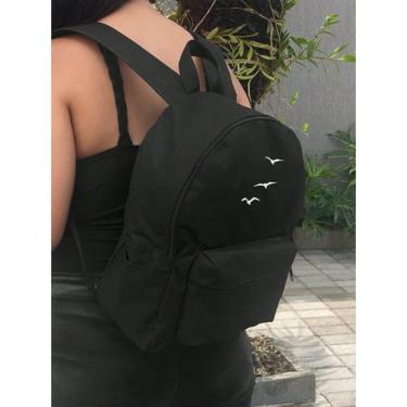 Imagem de Mochila Small PASSAROS VOANDO Bolsa Escolar Trabalho Viagem Mala Facul