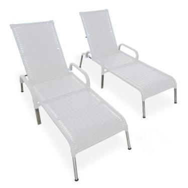 Imagem de Kit 2 Espreguiçadeiras em Alumínio Com Regulagem Madrid - MRD DECORA I