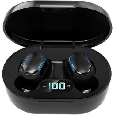Imagem de Fones de ouvido E7S TWS Fones de ouvido sem fio verdadeiros Bluetooth 5.3 Mini fones de ouvido para jogos à prova d'água para esportes Fone de ouvido musical com visor digital de microfone
