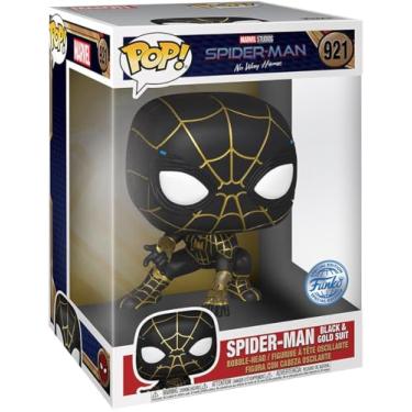 Imagem de Funko POP! Jumbo: SM: Terno do Homem-Aranha Preto e Dourado - Homem-Aranha No Way Home - Boneco de Vinil Colecionável - Ideia de Presente - Mercadoria Oficial - Brinquedos para Crianças e Adultos -