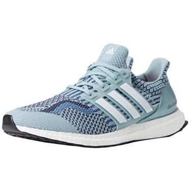 Imagem de adidas Ultraboost 5.0 DNA Tênis masculino, Cinza mágico/branco nuvem/azul marinho, 43