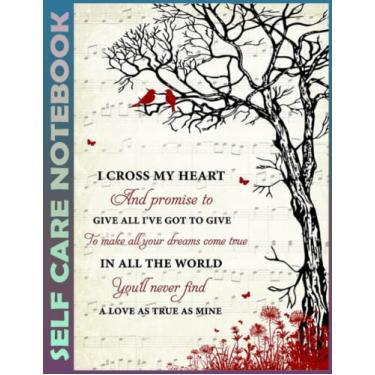 Imagem de Self Care Notebook: I Cross My Heart Spend Few Minutes Journal to Inspire a Happier, Healthier & More Grateful Mindset. My Self-Care, Fitness, ... Time Management and Focus - Task Organizer