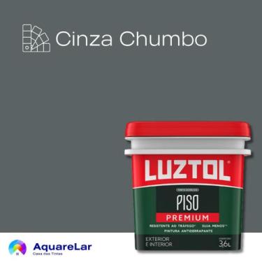 Imagem de Piso Luztol Fosco 3,6L, CINZA CHUMBO, 3,6L