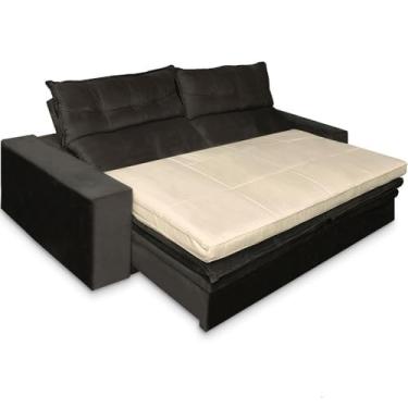 Imagem de Pillow Top para Sofá Retrátil e Reclinável de Fibras Macias Futon Almofada 200x100cm