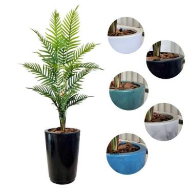 Imagem de Planta Artificial Palmeira Areca Realista com Vaso Completo - Flor Imp