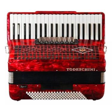 Imagem de Acordeon todeschini yw827 41 teclas e 120 baixos red c/ bag