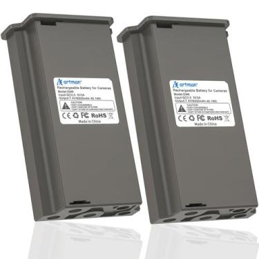 Imagem de 2 Baterias Recarregáveis 6500mAh para Câmera de Caça Artman