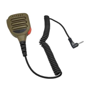 Imagem de HELETUL Microfone de ombro 1 pino de 2,5 mm Ptt Microfone de lapela para Motorola Talkabout Radio Extreme t475 t470 Series t600 t605 t800 472 Walkie Talkies (IP65 à prova d'água) (bronzeado)