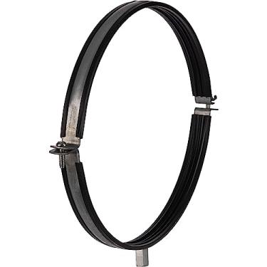 Imagem de LIRAST Gancho de tubo de 25,4 cm - Braçadeira de duto de metal com vedação de borracha - Suporte de conduíte rígido galvanizado - Suportes de montagem de suporte de tubo para parede e teto - Rosca