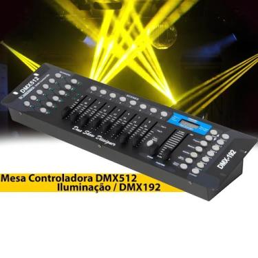 Imagem de Mesa DMX 512 Controladora 192 Canais Cabo DMX - HF ELETRÔNICO