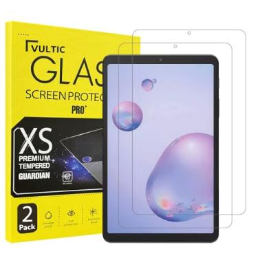 Imagem de Vultic Protetor de tela [2 unidades] para Samsung Galaxy Tab S7 FE 2021 / S7 Plus 2020 / S8 Plus 2022 / S9 Plus 2023, capa de tablet de filme de vidro temperado