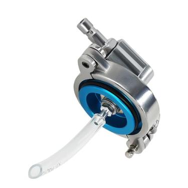 Imagem de maXpeedingrods Adaptador de sangramento de freio de 43 mm para carros Toyota e Lexus, o adaptador de cilindro mestre de alumínio funciona com sangria de fluido de freio manual, sangria de pressão de