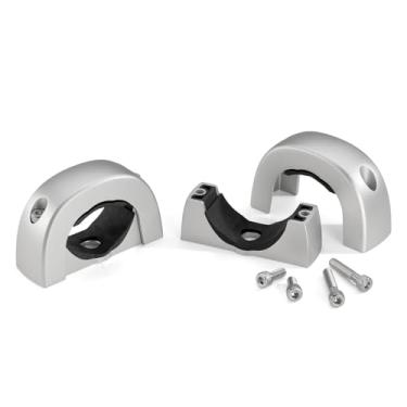 Imagem de Pioneer Suportes de montagem de alto-falante de torre UD-ME30CP (prata, pacote com 2) - Opções de montagem flexíveis, serve para tubos de 4,5 a 7,6 cm - para uso com barcos, embarcações, UTV, ATV, RVs