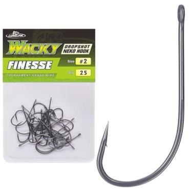 Imagem de Ganchos Drop Shot Wacky Rig Neko Bass Fishing Finesse Worm tamanho 2/0~#4 Pacote com 25 unidades (tamanho 2 pacotes com 25)