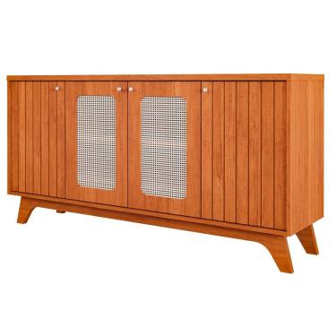 Imagem de Aparador Buffet para Sala de Jantar Isa com Tela 100% mdf com 4 Portas Cimol Cinamomo