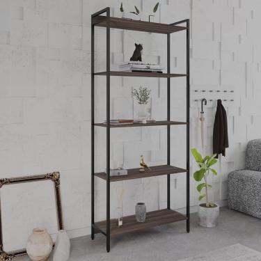Imagem de Estante para Livros Industrial Aço Multiuso 5 Prateleiras 187cmx80cm Active Yescasa