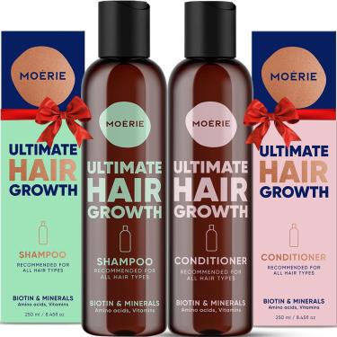 Imagem de Conjunto de shampoo e condicionador Moerie Volumizing para queda de cabelo