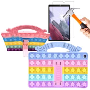 Imagem de Capa com Alça infantil Emborrachada p/ Tablet Samsung Galaxy tab A8 T290 T295 + Película