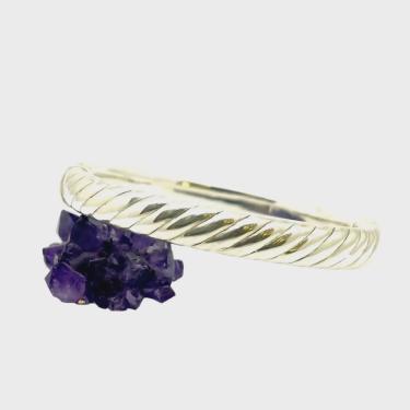 Imagem de Bracelete Especial Oca Trança Prata De Lei 925 Italiana 26859