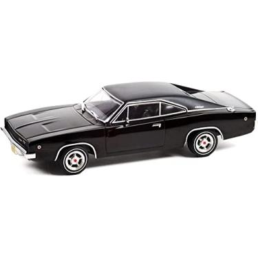 Imagem de 1968 Charger R/T Black with Black Vinyl Top John Wick 1/43 Diecast Model Car by Greenlight 86608