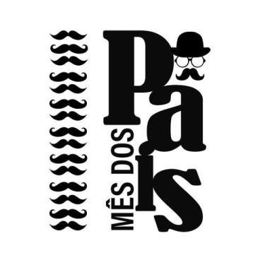 Imagem de Adesivo Decorativo Mês Dos Pais Letreiro Vitrine Loja - Nicolados, Pre