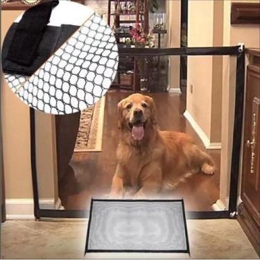 Imagem de Tela Portão Grade De Porta Cachorros Pet Gate Cães Bebês 180 - oem