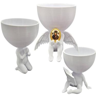 Imagem de Kit 3  Vasos Plantas Nossa Senhora d Perpetuo Socorro Oração - Point d