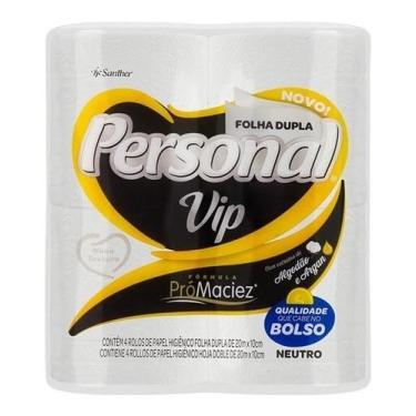 Imagem de Kit c/ 2 Papel Higienico Personal Vip Neutro Folha Dupla
