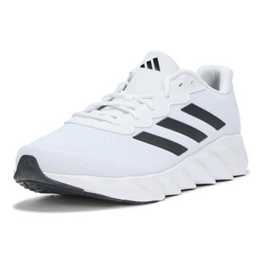 Imagem de adidas Tênis de corrida unissex Switch Move, Branco/Preto/Prata Halo, 8 Women/7 Men