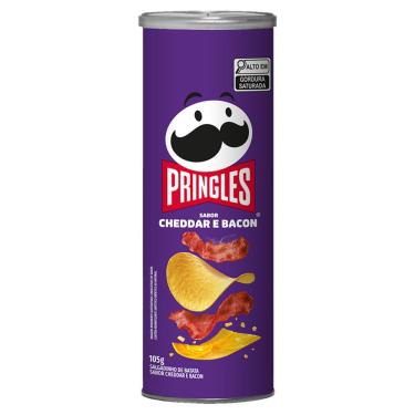 Imagem de Batata Pringles Crocante Sabor Cheddar Bacon 105g