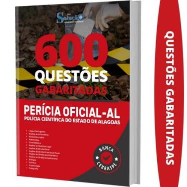 Imagem de Caderno De es Perícia Oficial De Alagoas - Gabaritados - Editora Soluc