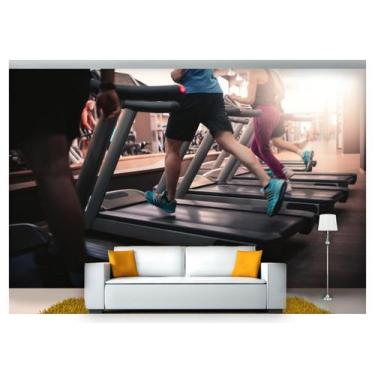 Imagem de Papel De Parede Academia Treino Esteira 3D Aca05 - Você Decora