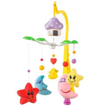 Imagem de Móbile Interativo Para Bebês Brinquedo De Berço Com Pelúcias Chocalho 