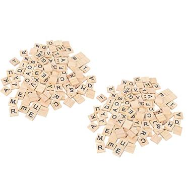 Imagem de Acouto 2 Conjuntos de Telhas de Madeira para Crianças - Ferramenta de Fingra e Puzzle Educacional para Ning the Ish Bet (Caps misturados)