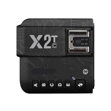 Imagem de Adesivo de flash de câmera antiarranhões para Godox X2T sem fio flash gatilho flash coat wrap película protetora corpo protetor capa de pele X 2T (preto circuito)