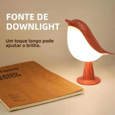 Imagem de Luz Noturna Infantil Pequena Lâmpada De Mesa Sem Fio Com Sensor De Toq
