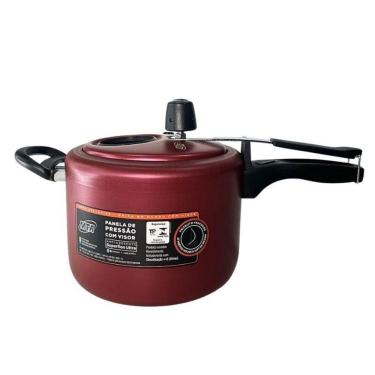 Imagem de Panela De Pressão Cereja C/ Visor De Vidro Antiaderente 4,5l 6023