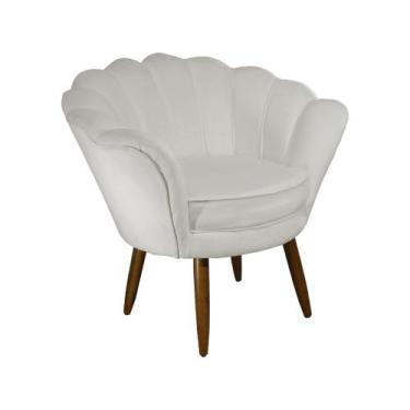 Imagem de Poltrona Decorativa Pétala Bege - New Haus