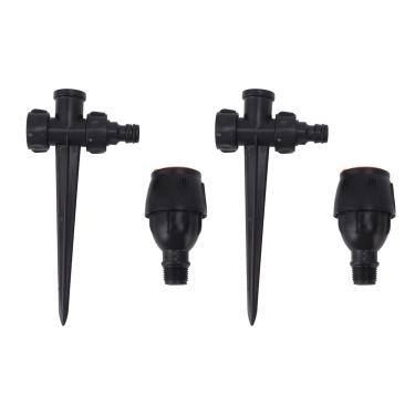 Imagem de Yctze 2PCs 360 Graus de Jardim Rotativos para Os Sprinklers para Rega Eficiente de Gramado - Cobertura de Grande área Aspersores de Irrigação Automática para Quintal e Jardim