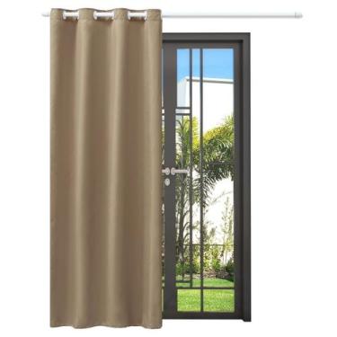 Imagem de Cortina Jasmim Tecido Oxford Liso Folha Única 1,40 X 2,20 Metros - Vit