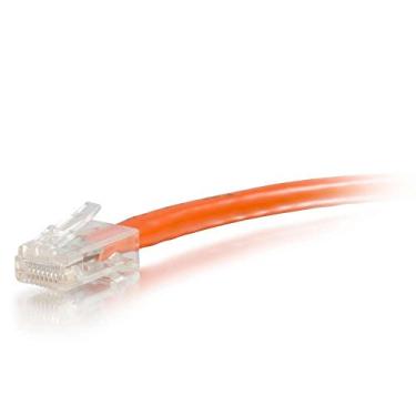 Imagem de C2G 04198 Cabo Cat6 - Cabo de rede Ethernet não blindado não encaixado, laranja (2,74 metros)