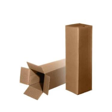 Imagem de Kit 25 Caixa De Papelão 15X15X40 Parda Tipo Maleta - Kaztelo