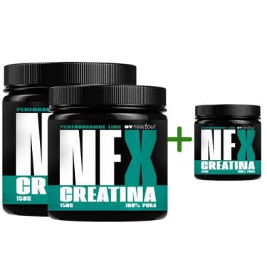 Imagem de Nfx Creatina 100% Pura Compre 2 Leve 3 Total De 450 Gramas - New Four