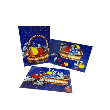 Imagem de Kit 3 Quebra-cabeças Decorativos Toalha de Mesa de 60 peças