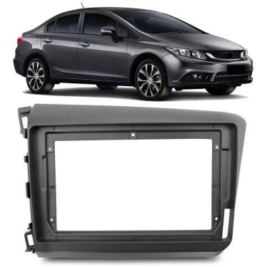Imagem de Moldura Painel Multimidia 9 Polegadas Honda Civic 2012 2013 2014 2015 2016