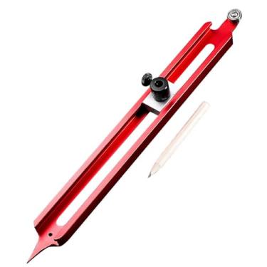 Imagem de IEUDNS Ferramenta de contorno com trava para lápis, régua de medição de cantos e bordas para acabamento de marcenaria, carpinteiro, faça você mesmo