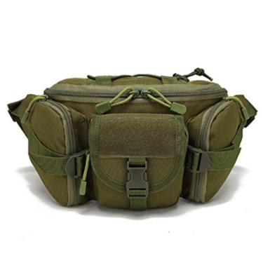Imagem de Pochete tática para pochete MOLLE Bolsa de cintura utilitária para quadril bolsa EDC, bolsa ajustável para atividades ao ar livre, viagens, acampamento, caça, corrida, ciclismo, pesca, caminhada com