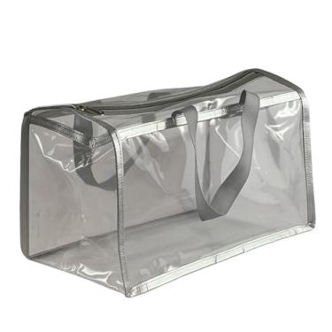 Imagem de Necessaire Frasqueira Organizadora Transparente (Prata)