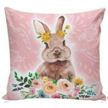 Imagem de Kit 4 Capas Almofada Pascoa Decorativa Sofá Cama Poltrona